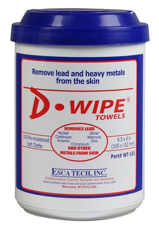 ESCA Tech WT150 D-Wipe Disposable Towels Wipes 150 Count
