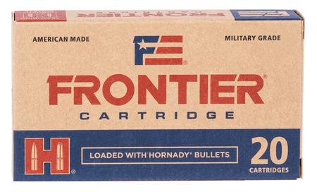 Frontier Cartridge FR100 Military Grade Varmint 223 Rem 55 gr Full Metal Jacket (FMJ) 20 Per Box/ 25 Cs