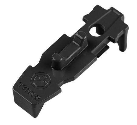 Magpul MAG804-BLK Tactile Lock-Plate Type 2 made of Polymer with Black Finish & 1/8