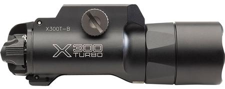 SureFire X300TB X300T-B Turbo Handgun 650 Lumens Output White LED Light 514 Meters Beam Universal/Picatinny Thumb Screw Rail Mount Mount Black Anodized Aluminum