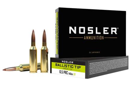 Nosler 43457 Ballistic Tip  6.5 PRC 140 gr Spitzer Boat-Tail (SBT) 20 Per Box/ 10 Cs