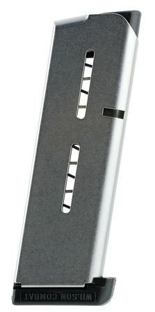 Wilson Combat 47OX 1911  Stainless Detachable with Standard Floor Plate 7rd for 45 ACP 1911 Officer