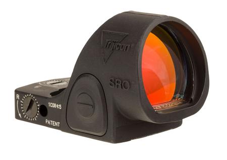 Trijicon 2500001 SRO  Matte Black 1x 25mm x 22.5mm 1.0 MOA Red Dot Reticle 1.0 MOA Dot Handgun Features Lock In/Out Mode