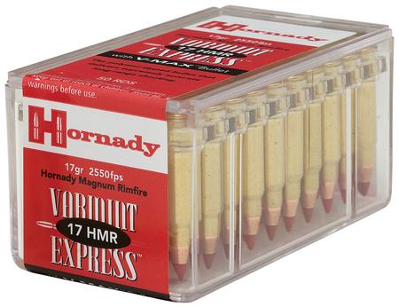Hornady 83170 Varmint Express  17 HMR 17 gr 2550 fps Hornady V-Max (VMX) 50 Bx/40 Cs