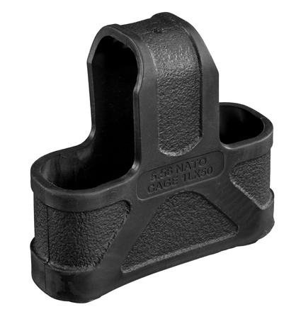 Magpul MAG001-BLK Original Magpul  made of Rubber with Black Finish for 5.56x45mm NATO Mags 3 Per Pack