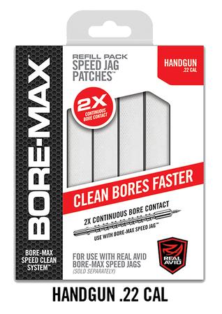 Real Avid AVBMPATCH4S Bore-Max Speed Jag Patches Refill 22 Cal Handgun 4
