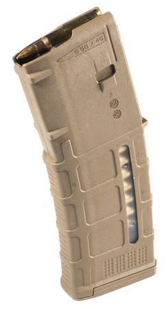 Magpul MAG556-MCT PMAG GEN M3 Coyote Tan Detachable with Capacity Window 30rd 223 Rem, 5.56x45mm NATO for AR-15, M16, M4