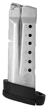 Smith & Wesson 199360000 M&P Shield  8rd 9mm Luger Magazine For S&W M&P Shield Stainless Steel