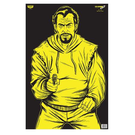 Birchwood Casey 37035 EZE-Scorer Bad Guy Silhouette Paper Hanging 23