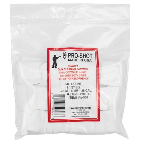 Pro-Shot 118500 Cleaning Patches  22 Cal/270 Cal 1.125