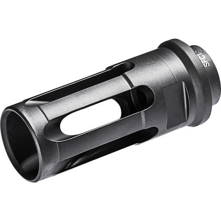 SureFire SFCT5561228 Closed-Tine Flash Hider Black DLC Stainless Steel with 1/2