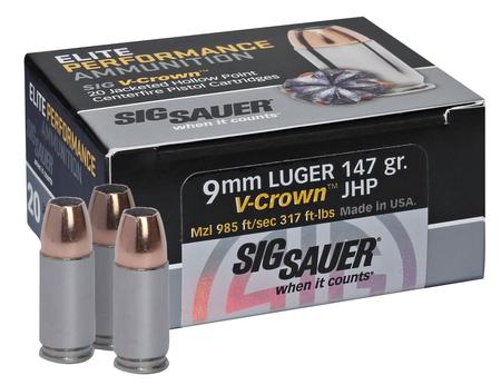 Sig Sauer Elite Performance Vcrown 9mm